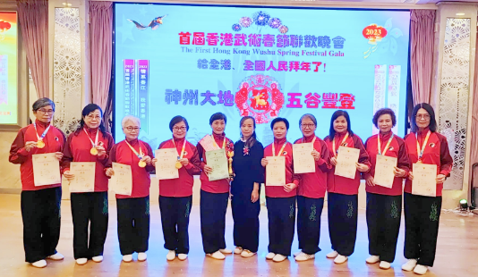 首届香港武术春晚：元朗区妇女会太极班